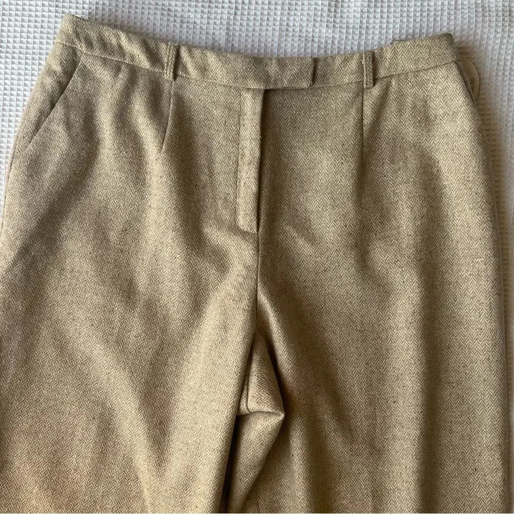 NEW Valerie By Valerie Stevens Vintage Tweed Essentials Wool Blend Fall Pants 14